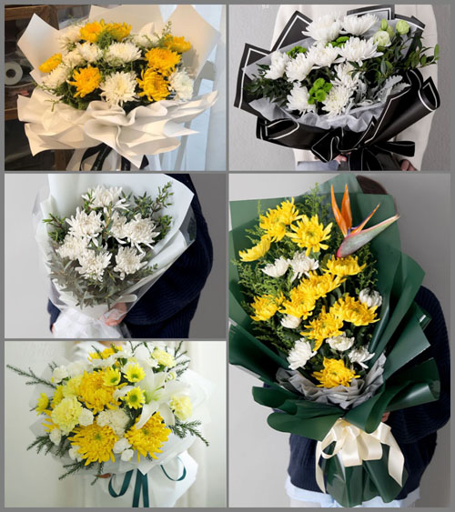 广东揭阳市普宁市梅塘镇白事花束代送